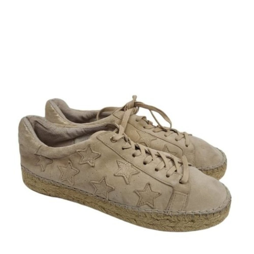 Marc Fisher Marcia Star Leather Espadrilles Sneakers 9M